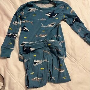 Shark Carters long sleeve and pant pajamas set